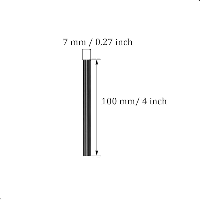 30 Pack Mini Size Hot Glue Sticks, Hot Glue Gun Bulk Sticks,Length 100mm / 4", Diameter 7mm / 0.27"/ 0.28 Inch for Kids and Adults DIY Craft, Repairing, Decoration,Black 0.7cm x 10cm