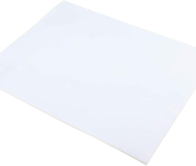 L LIKED 30 Printable White Sticker Paper Full Sheet Label, Matte, 8.5" x 11" for Laser & Inkjet Printing (30 Sheets) (Pack of 2)