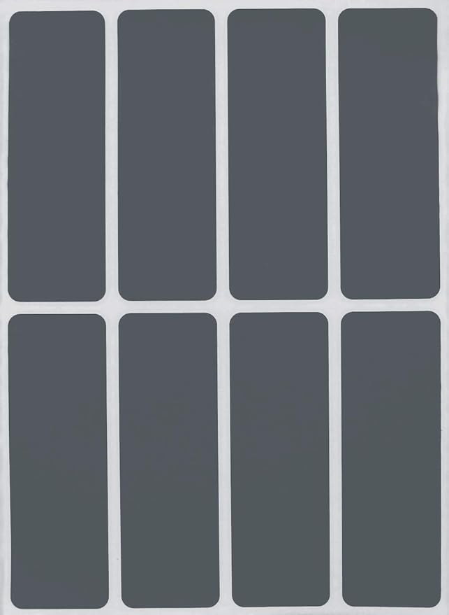 Royal Green 3x1 Labels Color Code Stickers Rectangle Label for Filing in Gray - 800 Pack