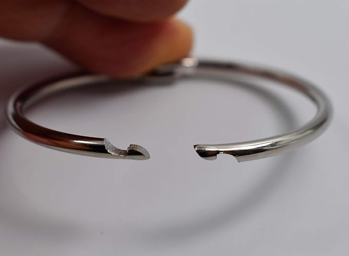 Loose Leaf Binder Rings Office Book Ring Clips 2 inch (20 Pack) for Index Cards Note Paper Metal Nickel Plated (Silver)