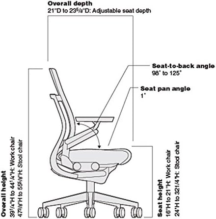 Steelcase Gesture Office Chair - Cogent: Connect Root Beer Fabric, Low Seat Height, Wrapped Back, Dark on Dark Frame, Lumbar Support