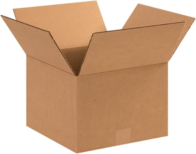 Secure Seal - 10x10x8 Pack of 100 Corrugated Cardboard Packing Shipping Mailing Moving Carton Boxes