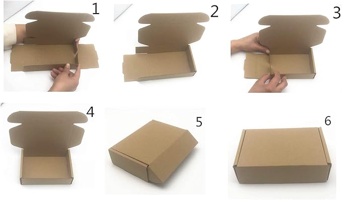 Black Cardboard Shipping Box Mailers 6.25 x 4.1 x 3 Inch Corrugated Packaging Storage Boxes 10 Pack (Inside Size: 5.5 x 4 x 2.9)