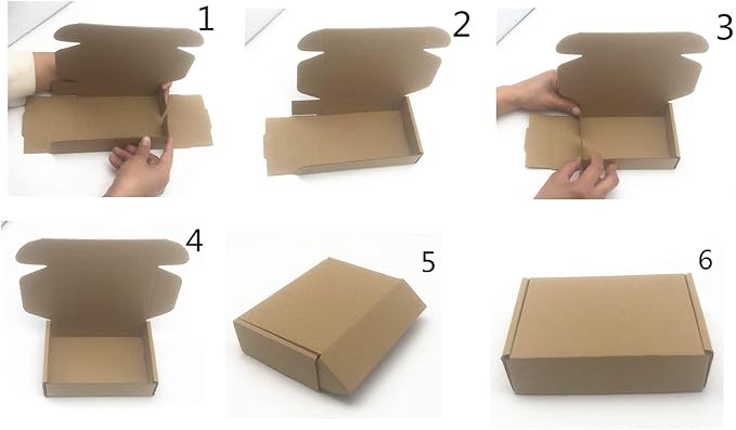 Black Shipping Boxes 10x10x4 Inch Cardboard Storage Mailer Box 15 Pack | Corrugated Cardboard Packaging Box Inside Size: 9.3 x 9.8 x 3.8 "