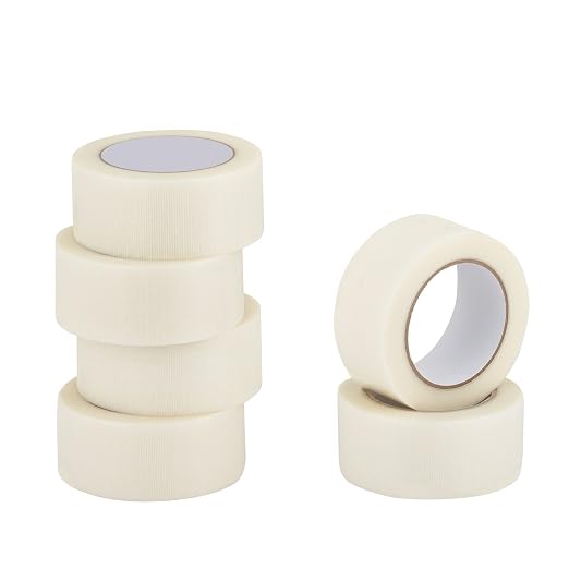 Lichamp 6 Rolls Clear Duct Tapes Heavy Duty, 2 inches x 25 Yards | Waterproof, No Residue, for Packaging Sealing Repairing Tying DIY Commercial Use