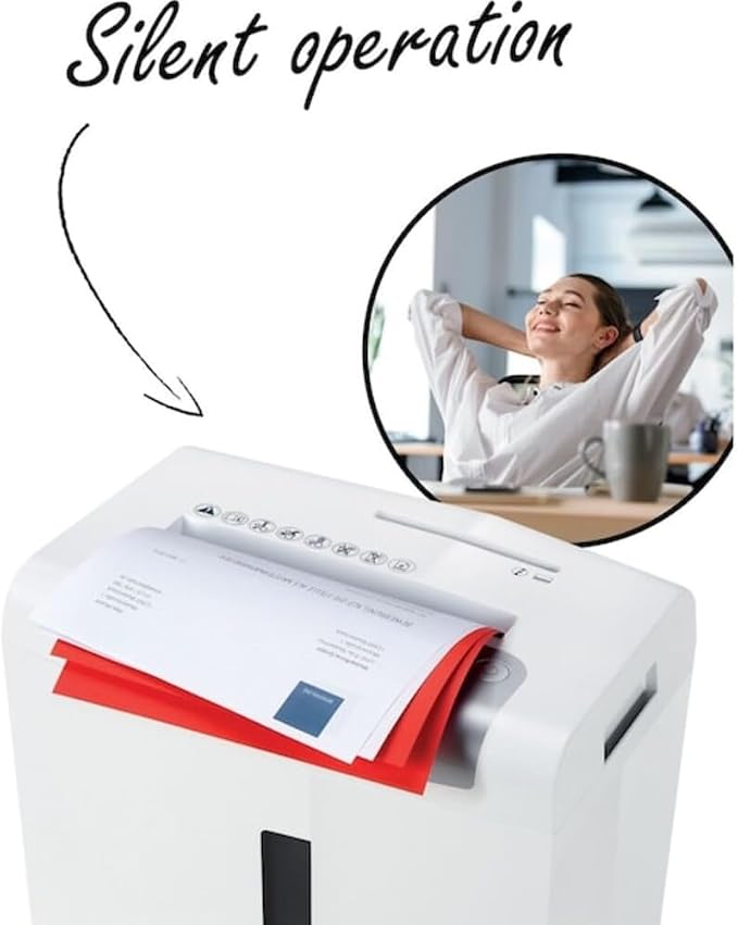 HSM shredstar X8, 8-Sheet, Cross-Cut, 4.8-Gallon Capacity Paper Shredder with Separate CD Slot, White | HSM1044W