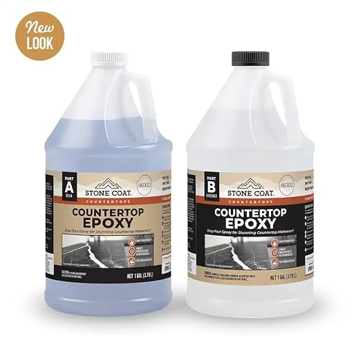 Stone Coat Countertops Epoxy Resin Kit for Countertops, Bar Tops, 2 Gallon | UV, Scratch & Heat Resistant, Food Safe for Kitchen Countertop, Tabletop, Shower Walls, Wooden Bar Top, & Art Craft Projects