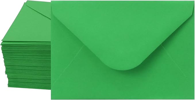 150 Packs of Gift Card Envelopes, Mini Envelopes, Gift Card Holder, Business Card Envelopes (4"x2.75") (Green)