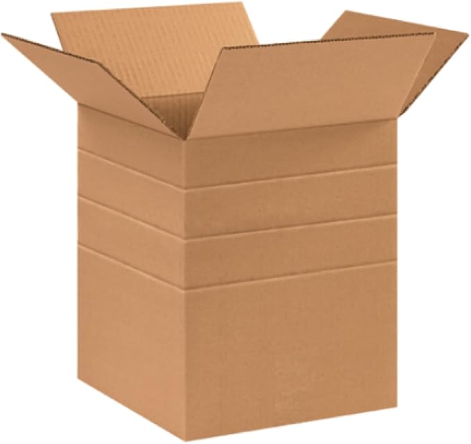 Secure Seal - 10x10x12 Pack of 50 Corrugated Cardboard Packing Shipping Mailing Moving Carton Boxes