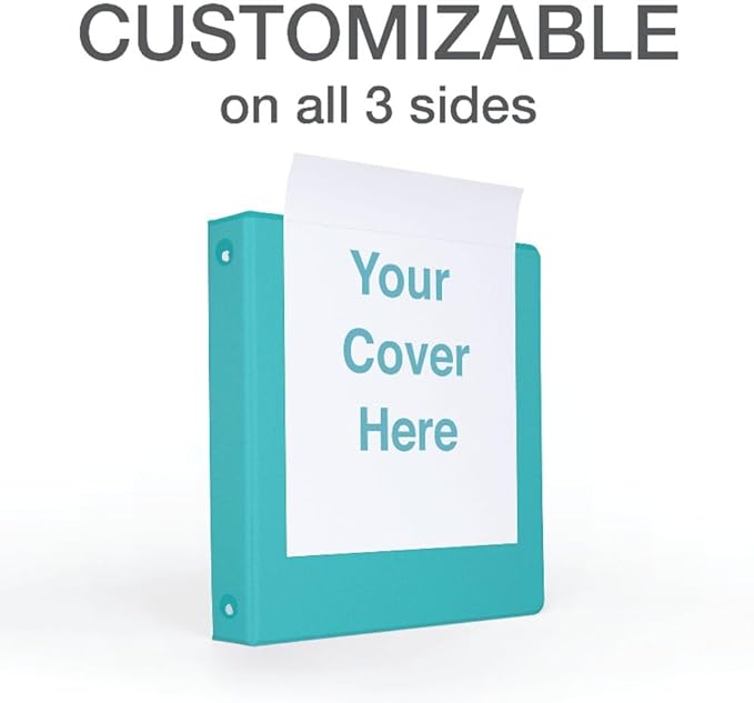Cardinal 3 Ring Binders, Binders for School and Office, Durable 1.5 Inch, Round Rings, Holds 350 Sheets, ClearVue Presentation View, Non-Stick, Assorted Bright Colors, 4 Pack (79553)