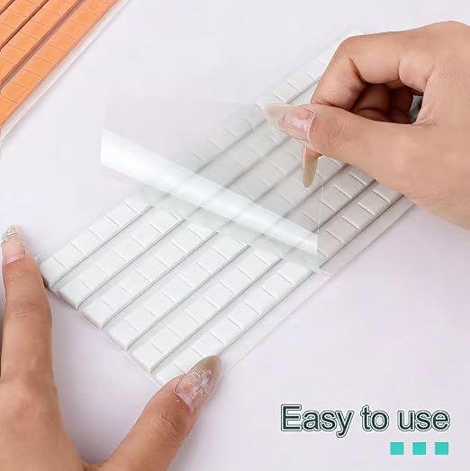 Feosky Adhesive Poster Sticky Tack Putty, Reusable and Removable Adhesive Putty, 120PCS, Mounting Putty for displaying Wall Paintings, Museum Art Photography, Picture, Crafts (White, Pack of 1)