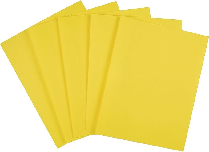 Staples Brights Colored Paper 8 1/2-Inch x 11-Inch Yellow Ream 500/Ream, For Office, School & Home