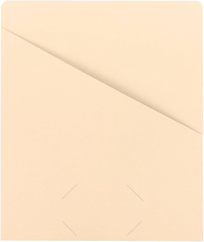 Smead Slash Jacket, Letter Size, Manila, 25 per Pack (75430)