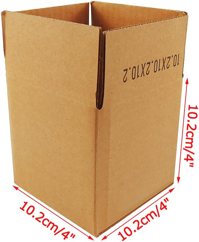 Edenseelake Shipping Boxes Small 4 x 4 x 4 inches Cardboard Boxes, 25 Pack