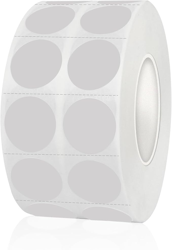 2000 Pieces 0.5 Inch Clear Transparent Round Waterproof Sticker,Circle Dot Stickers Used for Classroom Office and More,with Perforation Line
