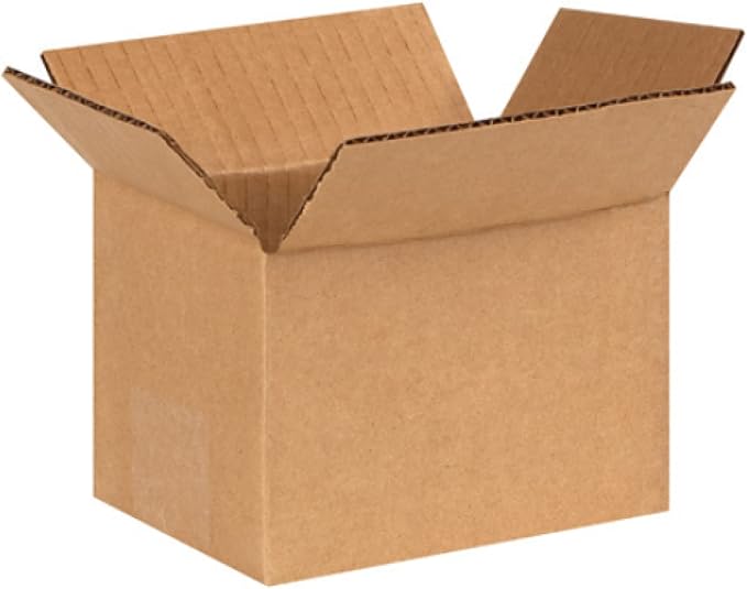 Secure Seal - 6x4x4 Pack of 50 Corrugated Cardboard Packing Shipping Mailing Moving Carton Boxes