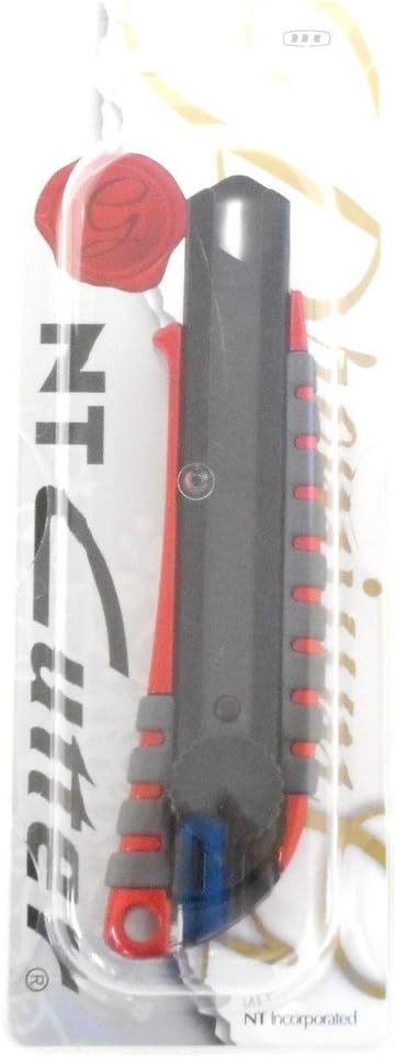 NT Cutter Premium Evolution PMG Series Aluminum Die-Cast Cushioned Grip Screw-Lock Utility Knife (PMGL-EV01), 18mm Heavy-Duty