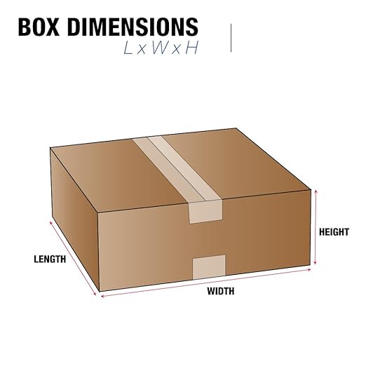 Tape Logic Shipping Boxes Flat 12"L x 9"W x 4"H, 25-Pack | Corrugated Cardboard Box for Packing, Moving and Storage
