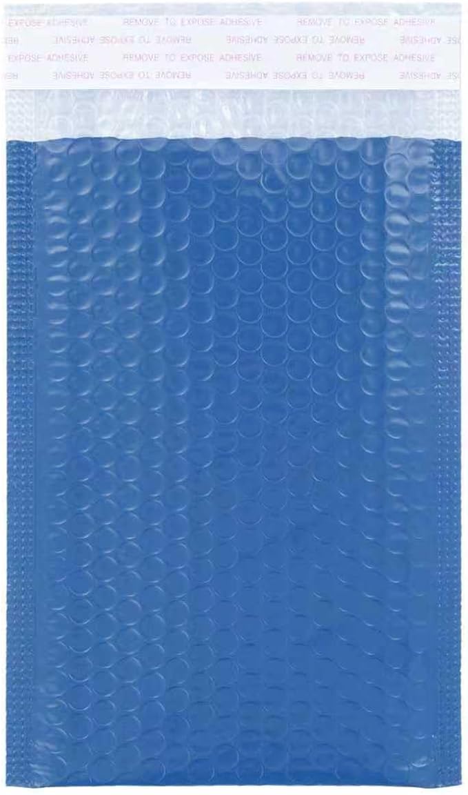 Navy Blue Bubble Mailers 4 x 7 + 1.57 Inch, 120 Per Box | Padded Envelopes, Shipping Envelopes