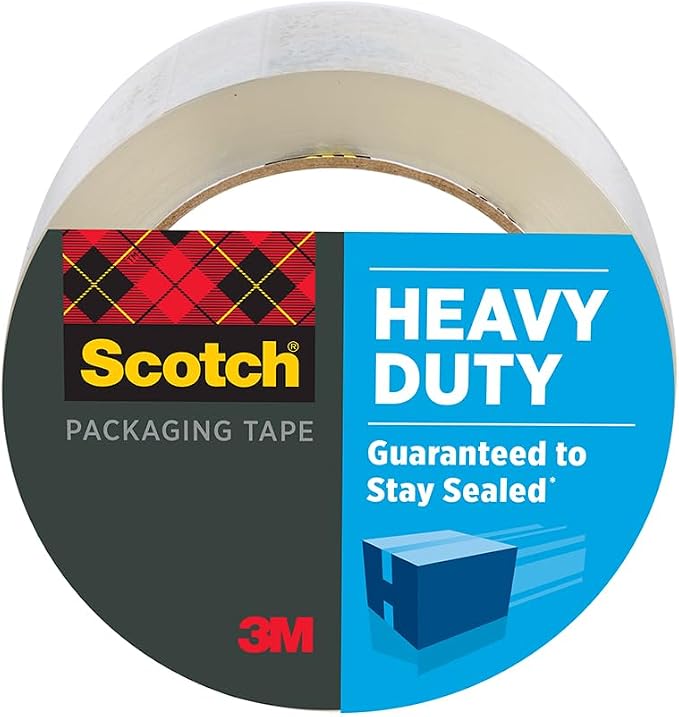 12-Rolls of 1.88” x 54.6 yds 3850 Scotch Clear Heavy Duty Shipping Packaging Tape