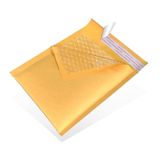 6x10 Kraft Bubble Mailers – Padded Envelopes for Shipping, Mailing & Packaging (Multiple Pack Sizes) (500 Mailers)
