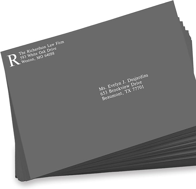 LUXPaper 9 x 12 Open End Envelopes | Peel & Press | Smoke Gray | 80lb. Text | 500 Qty