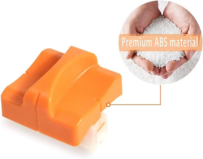 4-Pack Replacement Blades for Firbon Paper Cutters – Easy-Install Refill, Automatic Security Safeguard, Sharp and Durable Cutting Blades（orange）