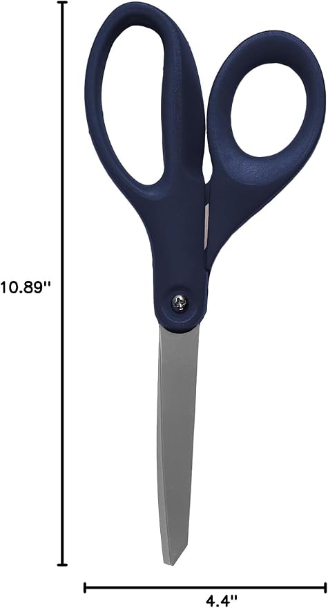 Westcott 17509 8-Inch Titanium Heavy-Duty Scissors, Navy