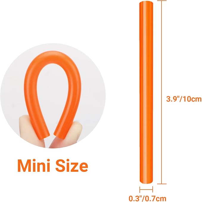 Orange Hot Glue Sticks, 36 Pack Mini Hot Melt Glue Sticks Colored, High Low Temp Adhesive Glue Sticks for Crafts, Christmas Decoration, Art, DIY, Bonding Gluing Project, 4" Long x 0.27" Dia