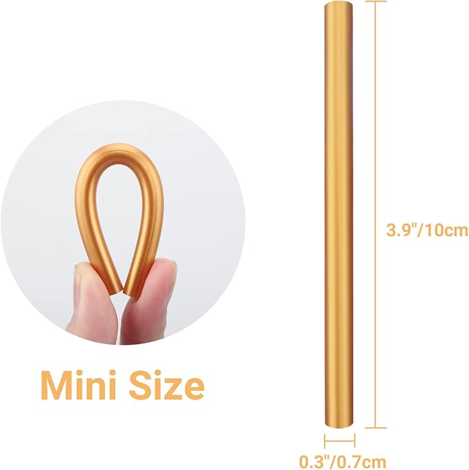 ENPOINT Metallic Gold Hot Glue Sticks, 36 Pack Craft Adhesive Waxing Mini Hot Melt Glue Sticks Colored for Christmas Cards, Sealing, Decoration, Art, DIY, 4" Long x 0.27" Dia