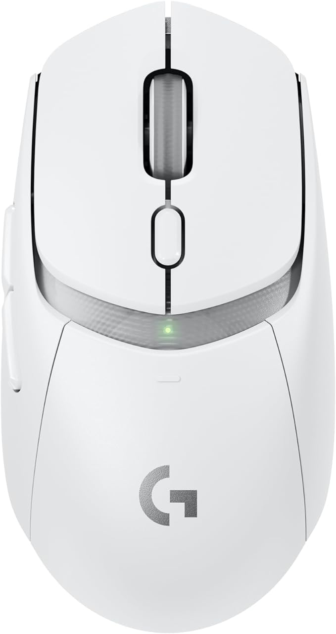 Logitech G309 Lightspeed Wireless Gaming Mouse, Lightweight, LIGHTFORCE Hybrid Switches, Hero 25K Sensor, 300+ Hour Battery Life with AA Battery, 6 Programmable Buttons, PC & Mac - White