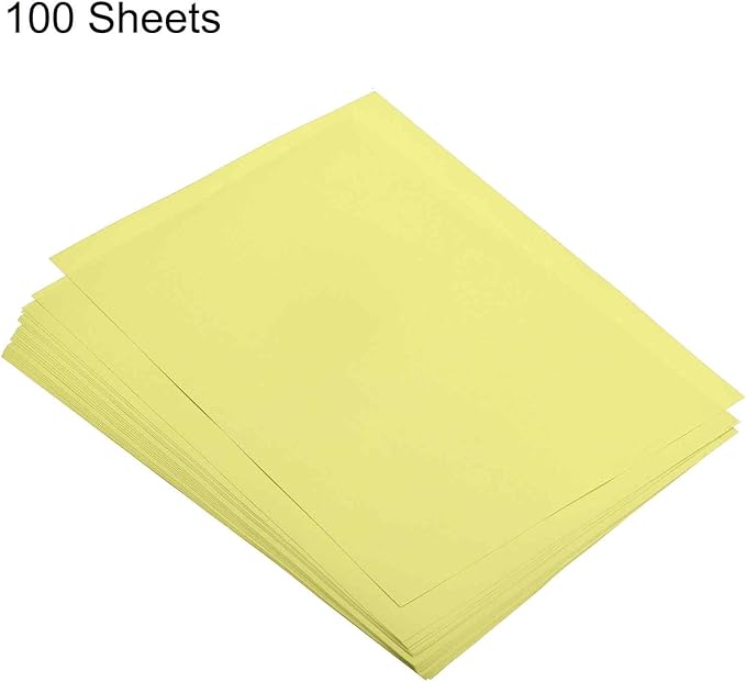 MECCANIXITY 100 Sheets Colored Copy Paper 8.3 x 11.7 Inch Printer Paper 80gsm Light Yellow for Office Printing, Document Copying, Invitations, Forms, Art Projects