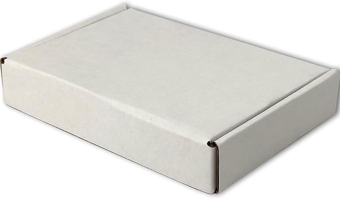 7x5x1 Shipping Boxes White Mailer Corrugated Cardboard Box Set of 100 | for Packaging, Literature, Packing, Mailing, Storage, Small Business, Moving, Gift, Supplies, Quick Fold, Tab Locking