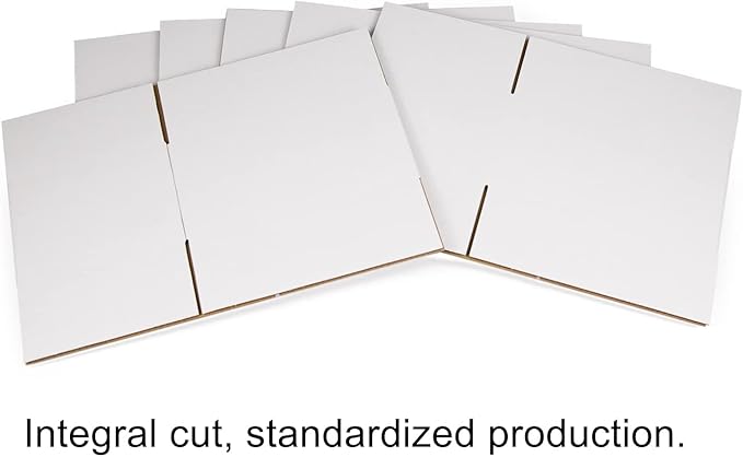 White Shipping Boxes 10x7x5 Inches Small Corrugated Cardboard Boxes, 25 Pack