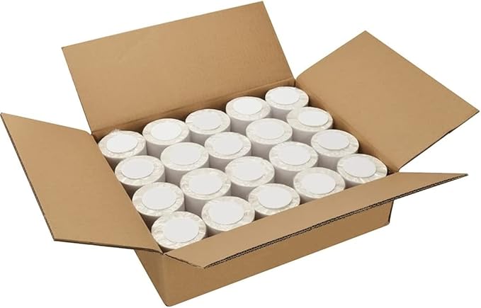 4x6 Direct Thermal Shipping Labels, 250 Per Roll, Mailing Thermal Blank Shipping Labels for Zebra 2844 Zp-450 Zp-500 Zp-505 (20 Rolls)