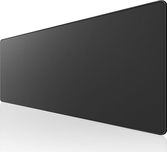 KTRIO Large Gaming Mouse Pad Desk Mat for Gamer, 35.4" x 15.7", Black, XXXL | Extended Size Design, Superior Micro-Weave Cloth, Non-Slip Rubber Base, Durable Stitched Edges, Water-Resistant Coating