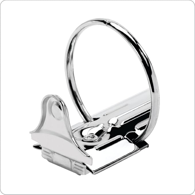 Cardinal Economy 3-Ring Binders, 3", Round Rings, Holds 625 Sheets, ClearVue Presentation View, Non-Stick, Black, Carton of 12 (90650)