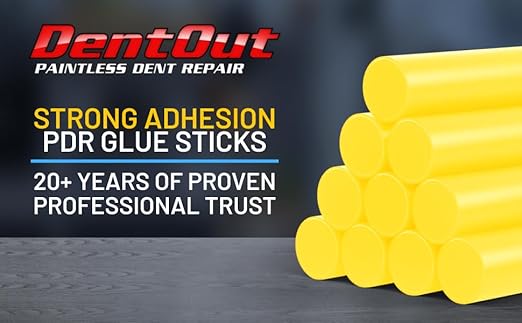 Monstrous Yellow PDR Glue Sticks (10 Pack) - High Adhesion for Precision Paintless Dent Removal – Professional Paintless Dent Repair Glue Sticks