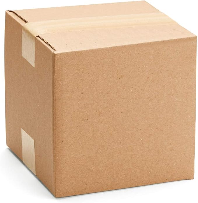 Small Cardboard Shipping Boxes Mailers 5x5x5 inches Corrugated Packing Storage Cube Kraft Mailing Box, Pack of 25