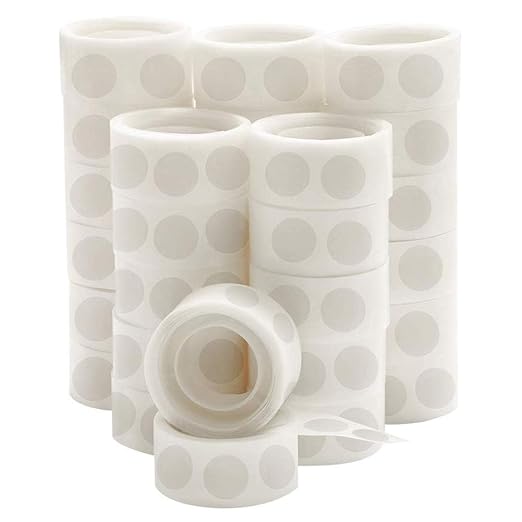 UPINS 3000 Pcs Point Dots Balloon Glue Removable Adhesive Point Tape | 30 Rolls Double Sided Tape Dot Stickers, Easy Removal, Balloon Glue and Craft Supplies, Holiday Wedding Party Home Wall Decor