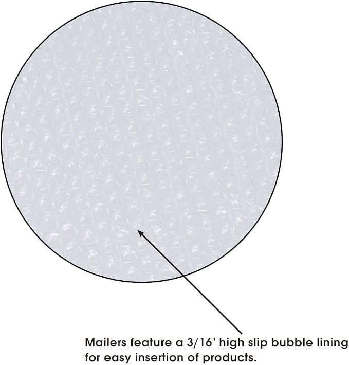 BOX USA Bubble Mailers 8-1/2" x 12" White (100-Pack) – Self-Seal Padded Envelopes with Bubble Lining, Poly Bubble Mailer Shipping Bags for Small Business, Ecommerce & Fulfillment Packaging