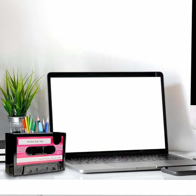 YXQ Fun Tape Dispenser Novelty Unique Pen Dispenser Cool Retro Desk Accessories，Pink