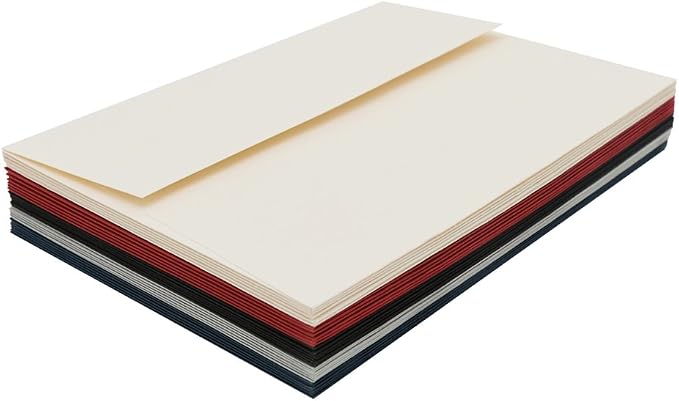 A7 ivory Invitation 5x7 Envelopes - Self Seal, Square Flap,Perfect for 5x7 Cards, Weddings, Birthday, invitations, Graduation, Baby Shower, 5.25 x 7.25 Inches, 100 Pack, ivory