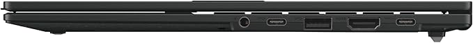 ASUS Vivobook Go 15.6” FHD Slim Laptop, AMD Ryzen 3 7320U Quad Core Processor, 8GB DDR5 RAM, 256GB SSD, Windows 11 Home, Fast Charging, Webcam Shield, Military Grade Durability, Black, E1504FA-AB34