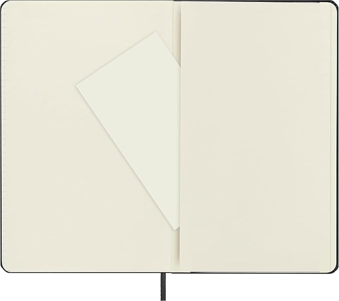 Moleskine Classic Notebook, Large, Squared, Black, Hard Cover (5 x 8.25) | Large 5" x 8.25" notebook with 240 grid pages for diagrams, notes, planning, graphing, and technical work.