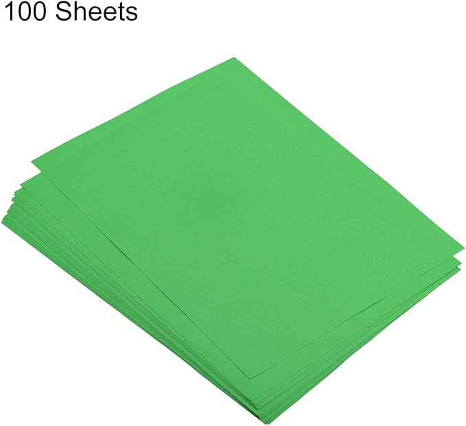 MECCANIXITY 100 Sheets Colored Copy Paper 8.3 x 11.7 Inch Printer Paper 80gsm Emerald Green for Office Printing, Document Copying, Invitations, Forms, Art Projects