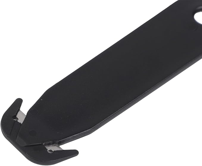 Double-Edged Safety Box Cutter for multi Tool with Stainless Steel Blade and Plastic Handle for Office Home Warehouse Dorm Room Package Opening Red Black 4 Pack Utility (4pcs black)