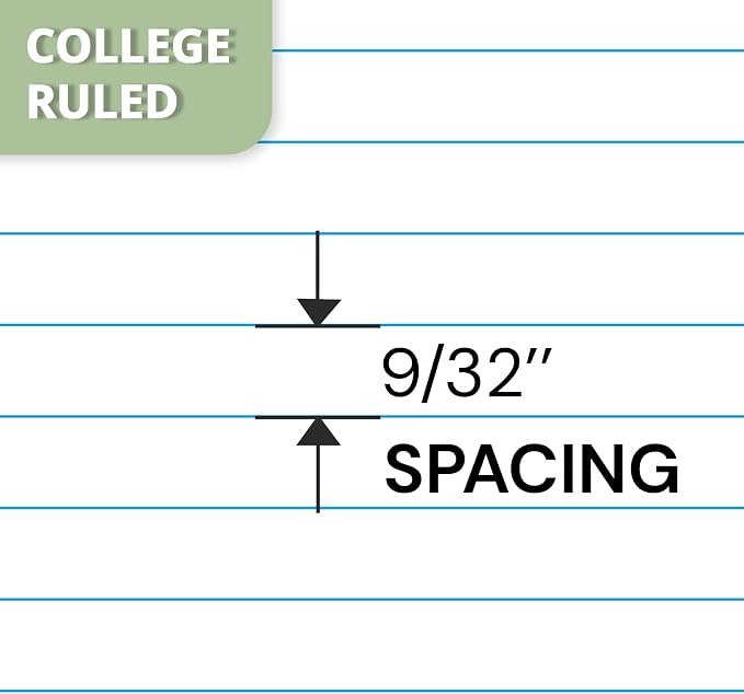 ONAVIA Pink 1 Subject Spiral Notebook College Ruled 5 Pack, 140 Pages | 70 Sheets, 8 x 10.5 in, 3-Hole Punched, School Notebook, Writing Notebook, Students, Study