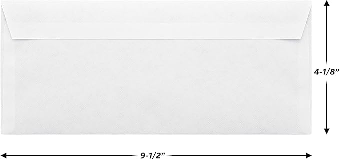 Mead #10 Security Business Envelopes Letter Size 4-1/8" x 9-1/2" – Peel and Seal, Privacy Lined, No-Window, Press-It Seal-It Self-Adhesive for Home & Office Mailing, 45 Count (75026)