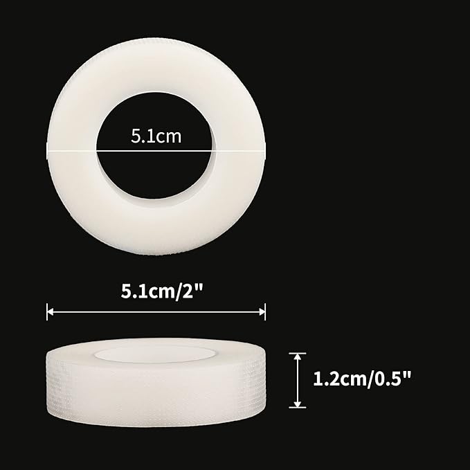 G2PLUS 6 Rolls PE Micropore Medical Tape Roll, 1/2'' x 59 Yards Lash Tape, Eyelash Tape for Eyelash Extensions, Wound, Sensitive Skin - Individual Package (Transparent)